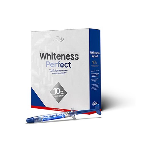 WHITENESS PERFECT Kit 10% - Kit Cosmetico (5 jeringas x 3g. + 2 planchas para ferula + porta ferulas + puntas) - 232213