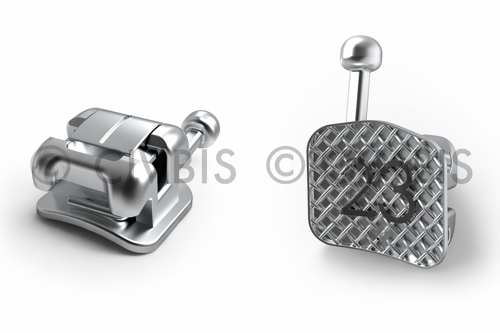 Bracket metalico autoligable Bio-Smile® Nova High (Alto) torque 022 (CASO de 12 piezas, 3 a 3 Sup e Inf)