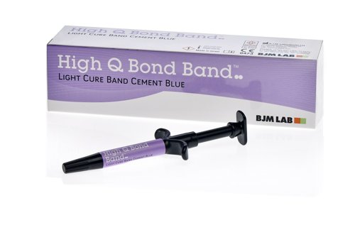 Cemento azul fotopolimerizable para bandas y levante de mordida HIGH Q BOND® (1 jeringa)