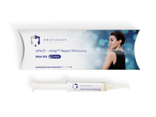 Mini kit PrevDent Repair Whitening Night 16% (25 jeringas x 5 ml)