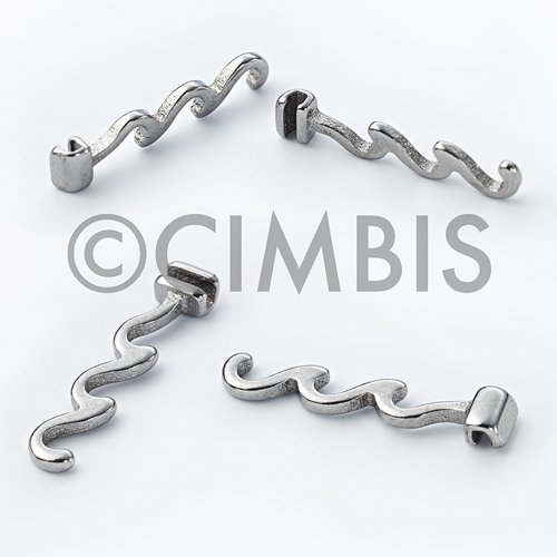 Gancho Multialtura pinzable (crimpable) en espiral, maxilar derecho, mandibula izquierda, L=8,7mm, 0,022” (10 piezas)