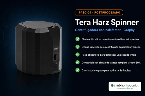 Unidad de limpieza centrífuga Graphy Tera Harz Spinner