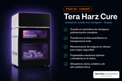 Unidad de polimerización con concentrador de Nitrógeno integrado Tera Harz Cure Graphy THC2