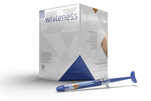 WHITENESS PERFECT Kit 16% - Kit Cosmetico (5 jeringas x 3g. + 2 planchas para ferula + porta ferulas + puntas) - 232214